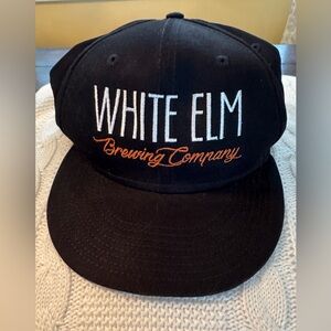 White Elm Brewing Co Black and White Ball Cap